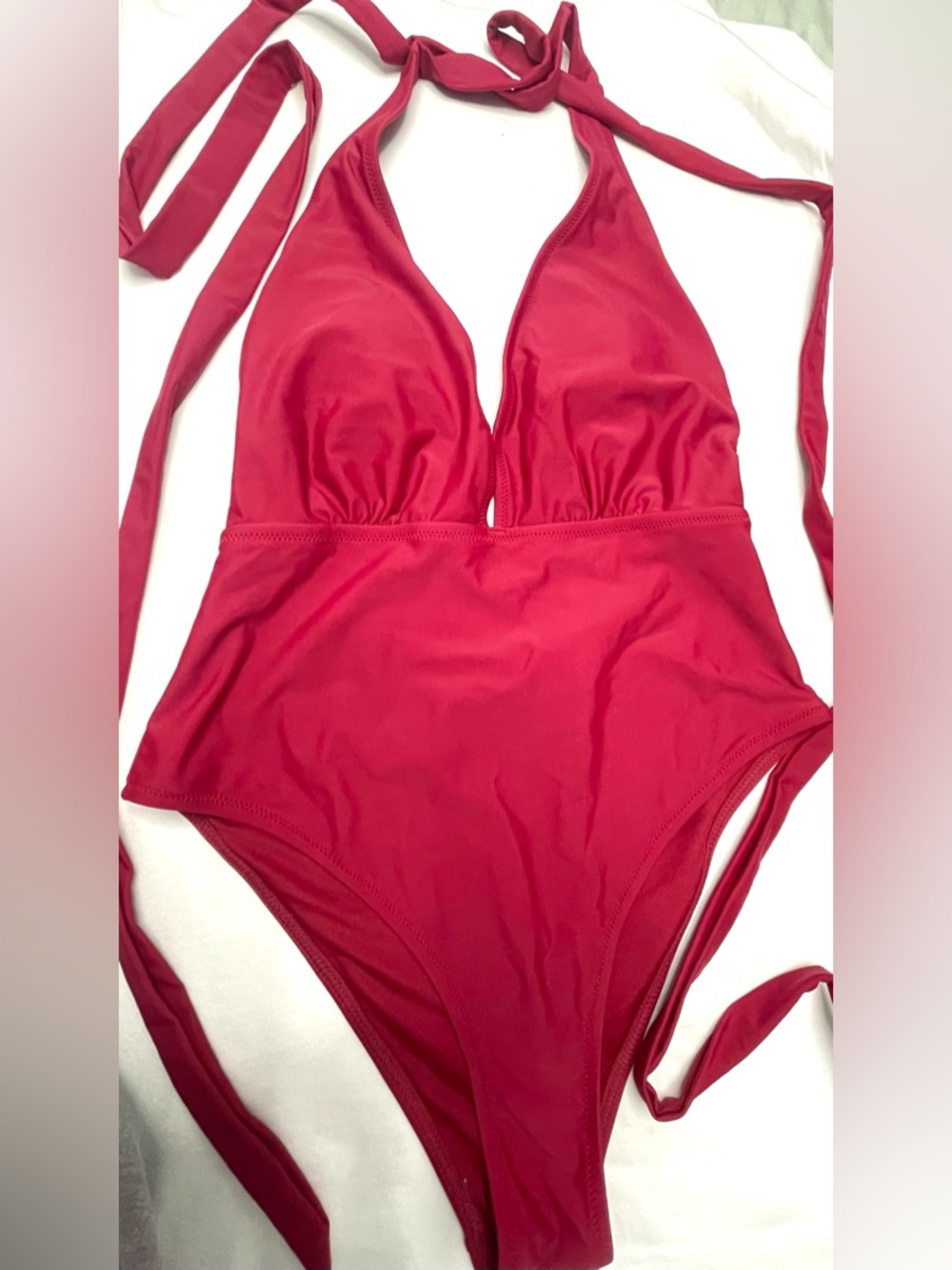 One-Piece Swimsuit in Red